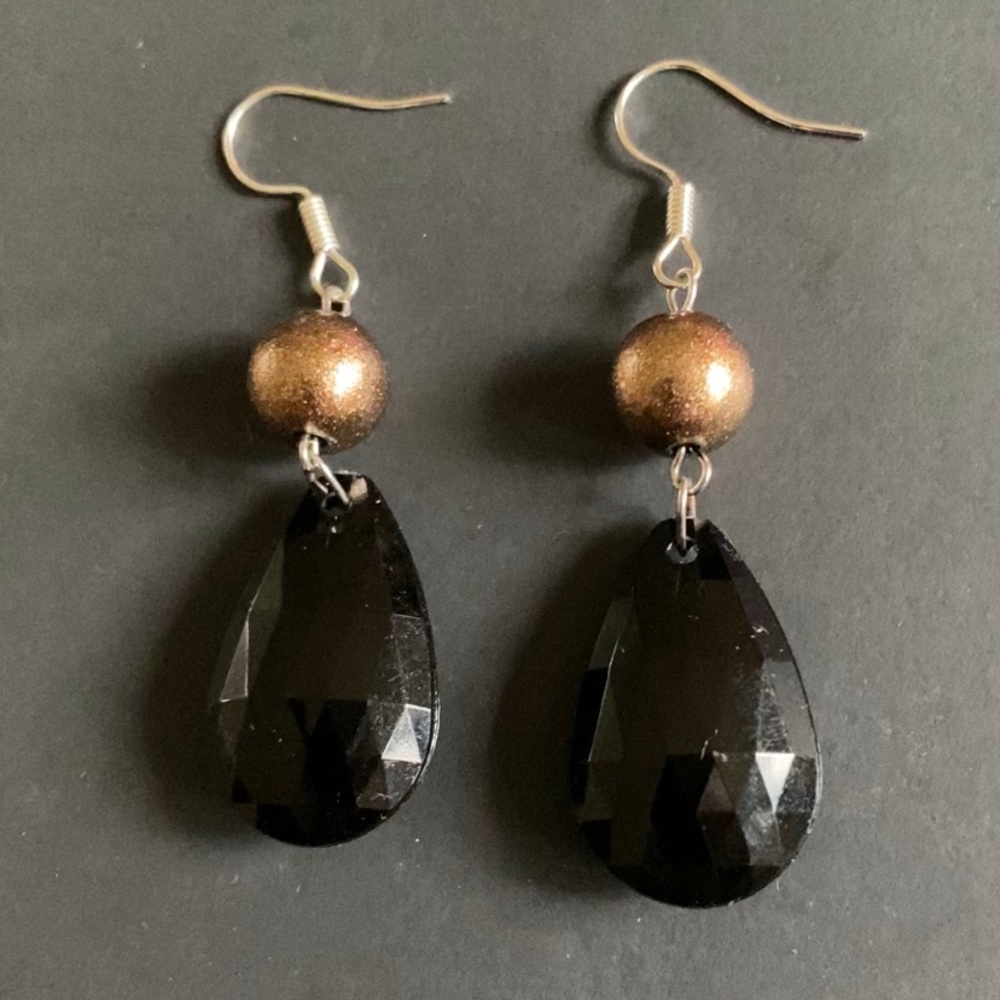 3 for 15. Handmade Drop Faceted Statement Earrings